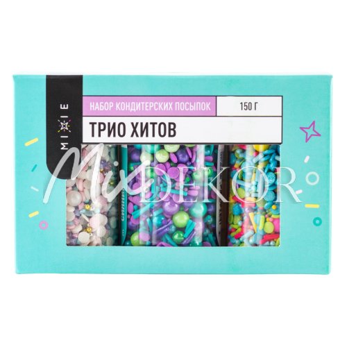 Набор кондитерских посыпок MIXIE "Трио хитов"