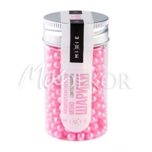 Украшение сахарное MIXIE "Моно-шарики" Жемчуг розовый Limited edition 50 гр