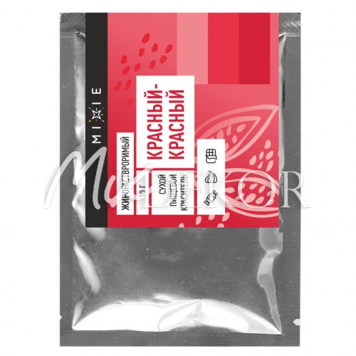 Краситель сухой жирорастворимый MIXIE Красный-красный 10 гр